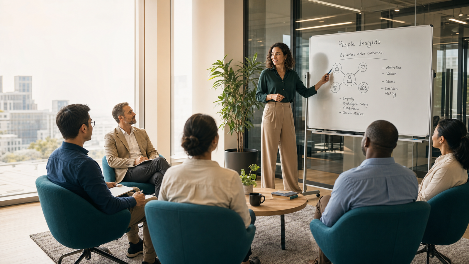 Business psychology session with professionals